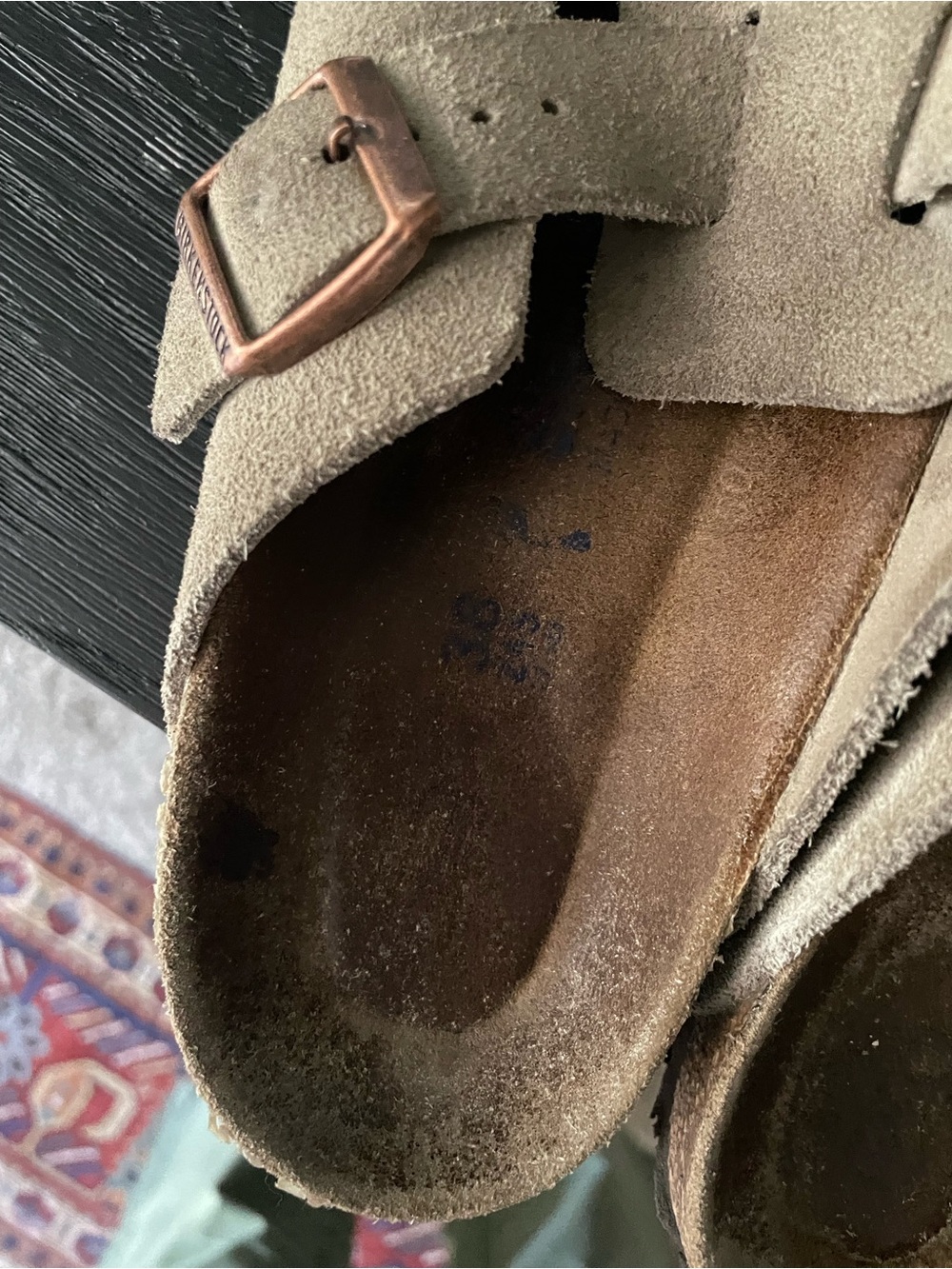 Birkenstock Boston Suede in Taupe - Picture 4 of 4